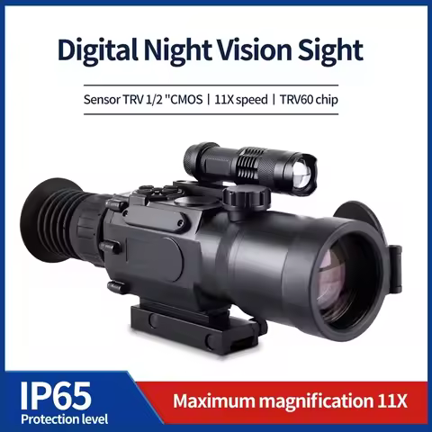 Night Vision Riflescope 11X Monocular Infrared Digital Sight φ50mm Night Vision Scope Hunting Monocu