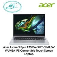 Acer Aspire 3 Spin A3SP14-31PT-31MA 14" WUXGA IPS Convertible Touch Screen Laptop | 8GB RAM | 512GB SSD [NEW 2023 Model]