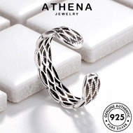 ATHENA JEWELRY 925 Silver Lines Rings Retro Women Original R1664