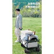 【Ready Stock】150L Wagon Trolley Camping Foldable Shopping Trolley Wagon Camping Wagon Table Top 露营推车