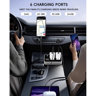 YSOLX 200W Car Power Inverter, DC 12V to 110V AC Inverter, Car Charɡer Adapter with [20W USB-C]/USB-