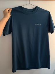 Mont-bell T-shirt (細logo-靛藍色)