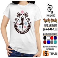 YOGA CENTER UNDER T-SHIRT PALM TREEa YOGA T-SHIRT Wanita