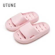 UTUNE Anti-Slip Bathroom Slippers Women Soft Indoor Slipper with Hole Quick Drainage