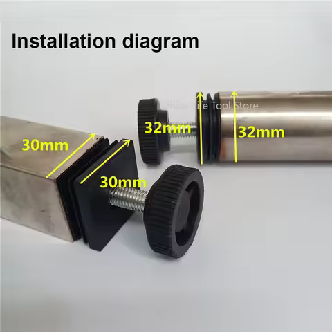 M8/M10 Square/Round Adjustable Height Screw Foot Levelling Pad Nut Plastic Furniture Leg End Caps 20