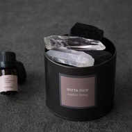 黑碧璽 X 透明水晶柱 礦石香氛系列
