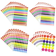 Round Spot Circles Sealing Stiker 6mm 8mm 10mm 20mm Paper Labels Coloured Dot Stickers Adhesive Pack