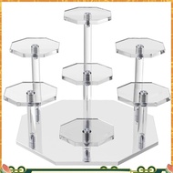 1 Piece Acrylic Risers Display Stand 7Tier Perfume Organizer and Cupcake Stand Storage Display Stand