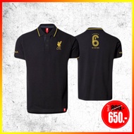 เสื้อโปโล ลิขสิทธิ์แท้  Liverpool ( ชาย ) รุ่นLFC050 สีดำ