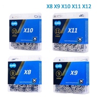 Chain 9 Speed MTB Chain Current 8 Speed Road Bike Chain X8 X9 X10 X11 X12 Bicycle Prats