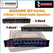 📣 MOHAWK 7 Band Parametric Equalizer Amplifier MY SERIES ORANGE - MY-7EQ PRE AMP Car Audio Control S