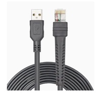 2M 7Ft USB A Male To RJ45 Barcode Scanner Data Cable Replacement Cord