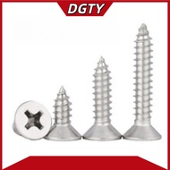 304 Stainless Steel Self-Tapping Screw Phillips Countersunk Head Screw Flat Head Self-Tapping Screw 