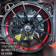 New Rim  17x7.5 ET35  8x100 8x114.3 K2 irmbk Johor Baru