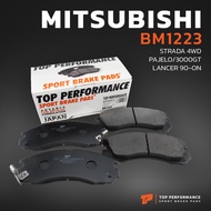 ผ้าเบรค หน้า MITSUBISHI PAJERO / STRADA / G-WAGON / LANCER - TOP PERFORMANCE JAPAN BM 1223 - ผ้าเบรก