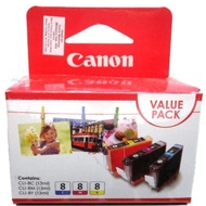 STOCK CLEARANCE Canon cli 8 CYM  (Value Pack) Genuine CYM IX5000 MP830 MP970 MX850 CLI -8C CLI-8Y CL