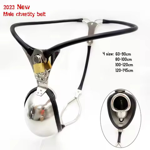 Stainless Steel Chastity Pants Lightweight All-wrapped Chastity Lock Cage With Bondage Catheter Chas
