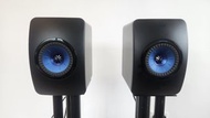 Kef LS50 Wireless Speakers with Stands and Accessories
