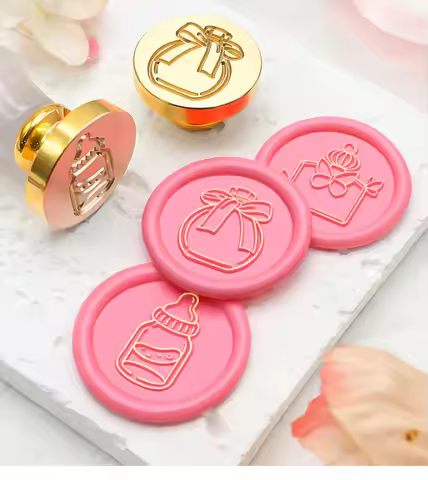 Wax Seal Stamp Wishing bottle/blank/perfume bottle A Copper Head Cards Envelopes Wedding Invitations