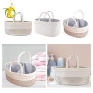 [Asiyy] Baby Diaper Organizer, Diaper Tote Bag Holder, Large Diaper Diaper Storage Basket for Changing Table, Dresser