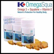 Kapsul Omega 3 Squalene | K Omega Squa Plus K link | klink omega squa // Omega squa new