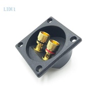LIDU1 High-grade Red and Black Wiring Metal Post Wiring Clip Speaker Accessories