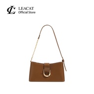 Leacat Simple and versatile women's bag high-end and fashionable armpit bag niche baguette bag