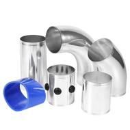 Stable performance- <br>Car Modification 76mm Universal Intake Pipe Kit 5 Section Multifunctional Ai