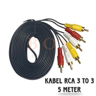 3 IN 3 5M RCA CABLE / 3 TO 3 5 METER RCA CABLE GOLD PLATE