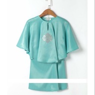 Kurung batwing mint green