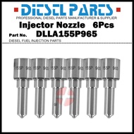 6Pcs Diesel Fuel Injector Nozzle Tips DLLA155P965 for HOWO Ssangyong WD615 / Denso 6700 Injector 095