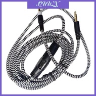 QUU Gamings Headsets Cable Convenient 3 5mm Headsets Cable for G633 G933 Headphones Wire with Mutes Function 78 74in