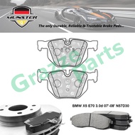 Münster Disc Brake Pad Rear BMW X5 E70 3.0d 07'-08' N57D30 (306D3) X6 E71 xDrive 35i 35d 3.0 08'-12'