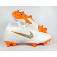 Nike MERCURIAL SUPERFLY VI WHITE ORANGE FG. Soccer Shoes