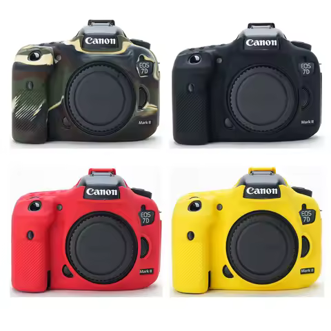 7DII Soft Silicone Armor Camera Body Cover Case For Canon EOS 7D Mark II 7D2 Rubber Protection Camer