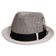 Sons Lowrider Shade White Straw Fedora Hat