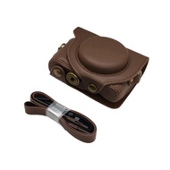 [ ]HX50 Cover Retro PU Leather Camera Bag Case DSC-HX50 HX50V HX60 HX30 Full Body Protective