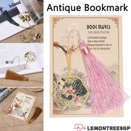 LEMONTREE9GP Book Clip Retro Metal Book Markers Color Chinese Style Brass