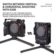 Camera Cage for Sony A7 III / A7R III / A7 II / A7S II / A7R II Aluminum Alloy Camera Rig with Arca 