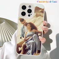 1pc Customized Black Full Cover Fashion Personalized Couple Holding Hands Commemorative Photo Phone