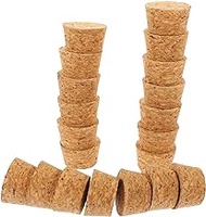 Luxshiny 20pcs Glass Bottle Cork Wine Corks for Crafting Tapered Cork Stoppers Wine Saver Cork Wine Stopper Bottle Stoppers for Glass Bottles Bottle Caps for Crafts Wood Grape
