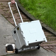 Two Wheel Four Wheel Climbing Wheel Foldable Trolley Shopping Cart Outdoor Trolley Supermarket Shopp