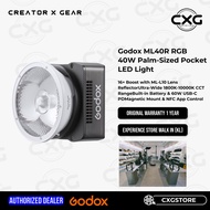 Godox ML40R 40W Bi-Color / RGB Portable LED Light Built in Battery