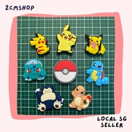 [LOCAL SG STOCKS] Pokemon Pikachu Bulbasaur Squirtle Charmander Snorlax Jibbitz / Crocs Shoe Charms