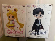 美少女戰士模型 美少女戰士Q Posket Figure 禮服蒙面俠 月野兔Q posket Qposket 美少女戰士劇場版月野兔/禮服蒙面俠景品模型 Eternal Sailor Moon Q P