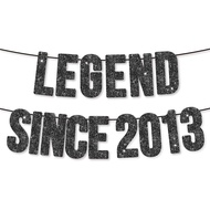Pre-Strung Legend Since 2013 Banner for 12th Birthday Party Decoration,Happy 12th Men Women Birthday