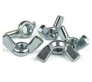 MUR KUPING PUTIH M6 BAUT 10 / MUR KUPU KUPU M6 GALVANIS  / MUR KUPING GALVANIS M6 / WING NUT M6 / MU