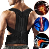 Black Posture Corrector Vest Adjustable Back Support for Body Management 黑色駝背姿勢矯正帶拉伸帶 身形管理