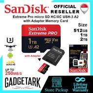 [SG] SanDisk Extreme Pro 1TB | 512GB | 256GB |128GB | 64GB | 32GB micro SD HC/XC USH-3 A2 with Adapt