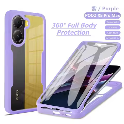 360° Full-body Screen Protect Case for Xiaomi Poco X8 Pro Max X7 F8 Ultra F7 M8 M7 Pro Redmi Turbo 5